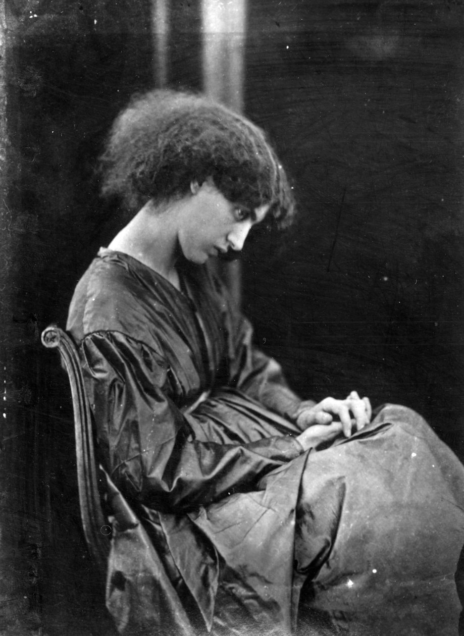 Jane Morris, pózoval Dante Gabriel Rossetti, 1865 (tisk alba) od John R. Parsons