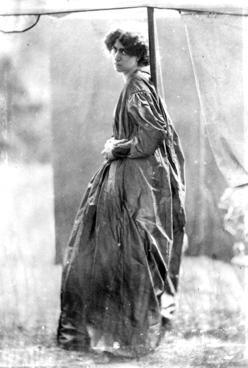 Jane Morris, pózoval Dante Gabriel Rossetti, 1865 (tisk alba) od John R. Parsons