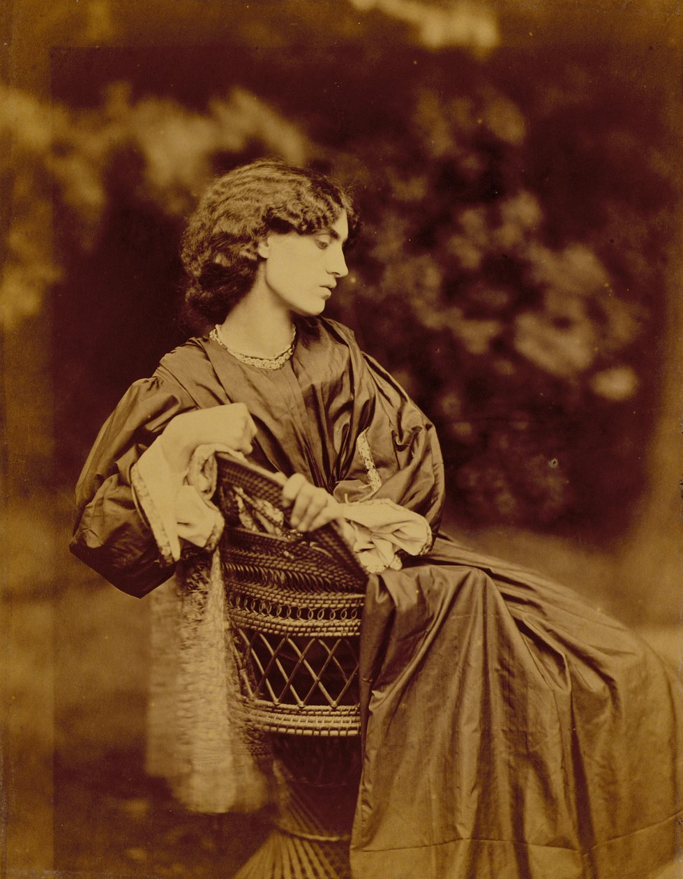 Portrét Jane Morris (1839-1914) 1865 (tisk alba) (viz také 265085) od John R. Parsons