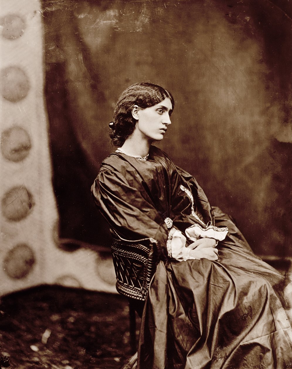 Portrét Jane Morris (1839-1914) 1865 (tisk alba) od John R. Parsons