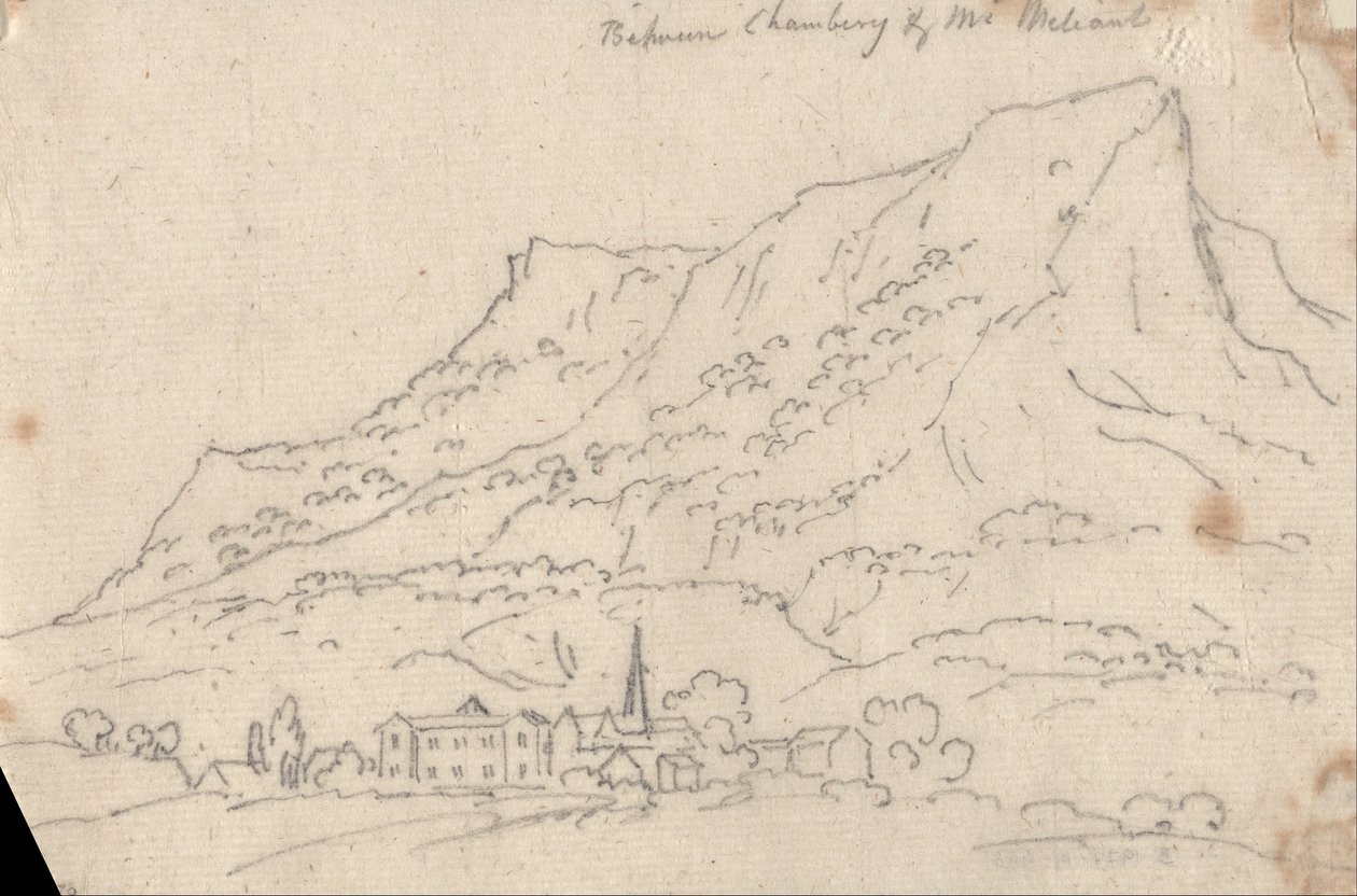 Mezi Chamberg a Mt. Meliant od John Robert Cozens