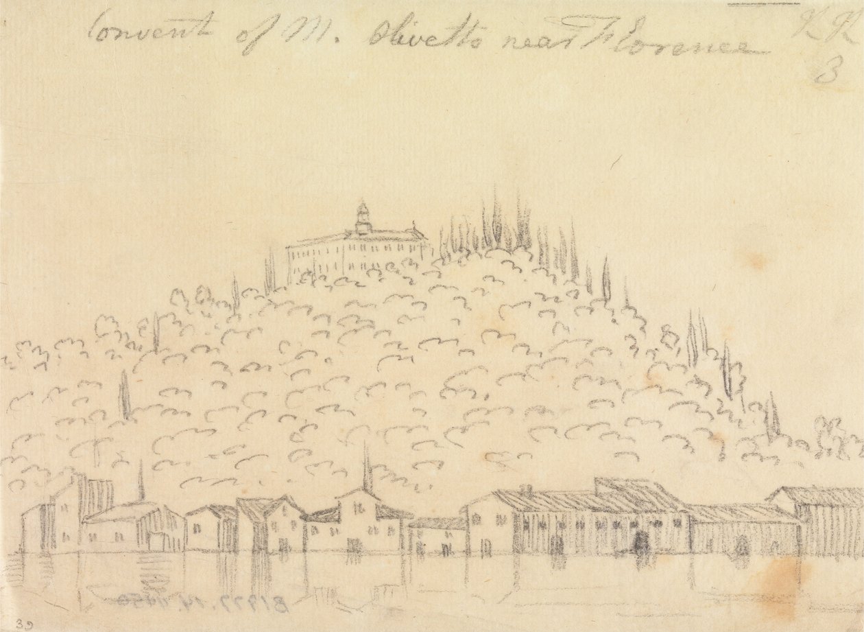 Klášter Monte Olivetto poblíž Florencie od John Robert Cozens