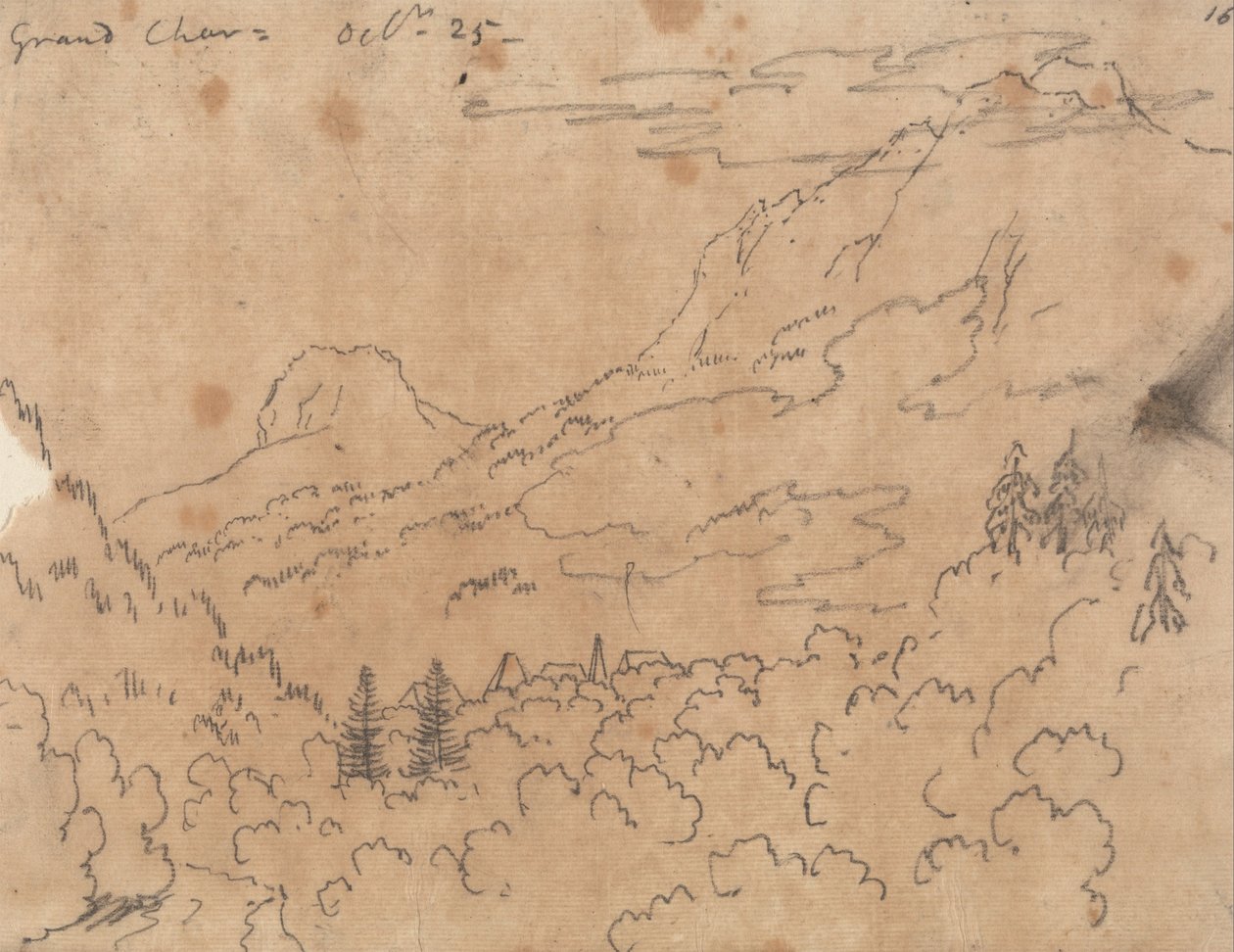 Grand Chartreuse, 25. října od John Robert Cozens