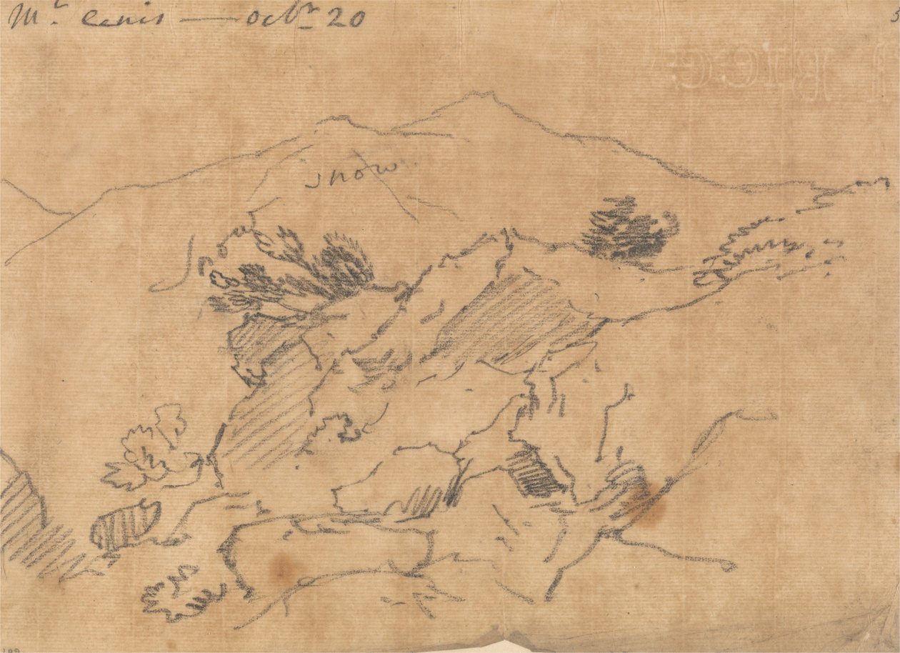 Mont Cenis, 20. října od John Robert Cozens