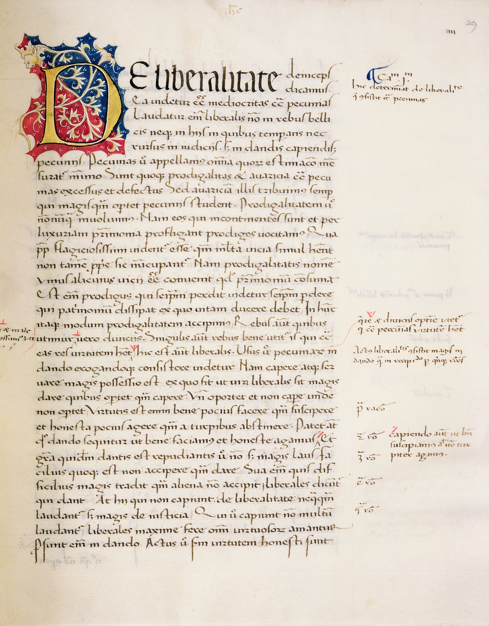Ms.228, f.29r: Stránka z Aristotelovy 