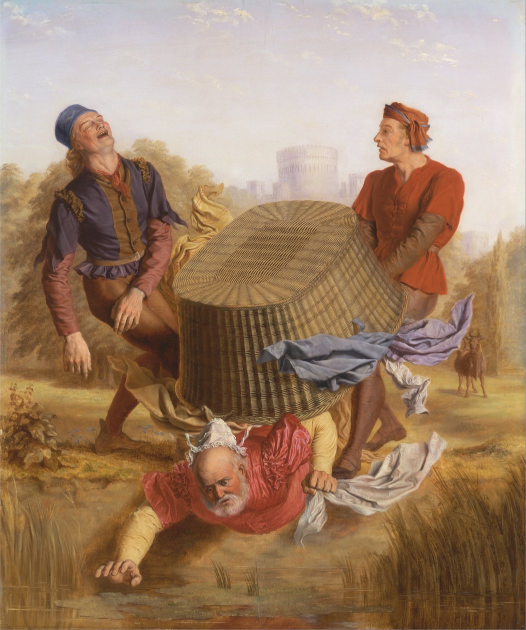Buck Washing on Datchet Mead from The Merry Wives of Windsor, III, v od John Skinner Clifton