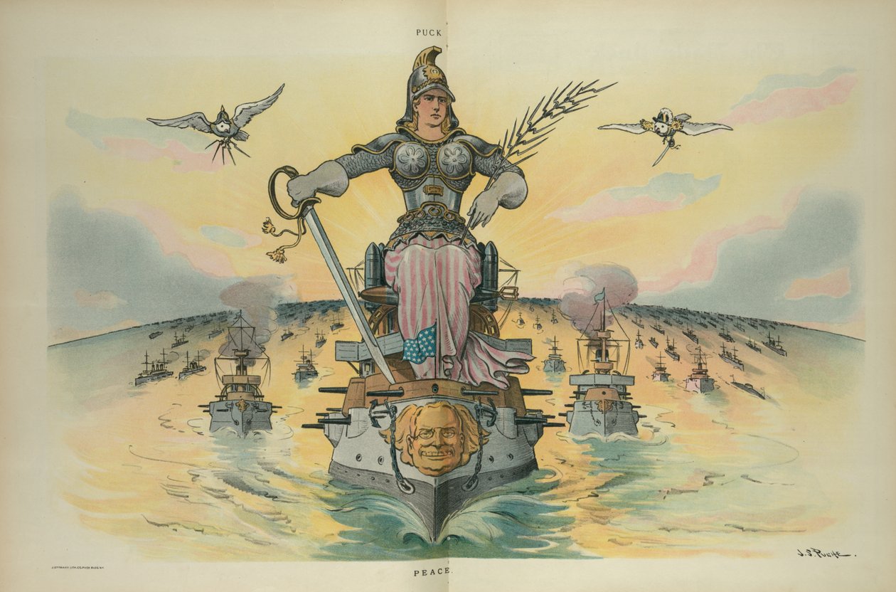 Mír, 1905 (barevný tisk) od John S. Pughe