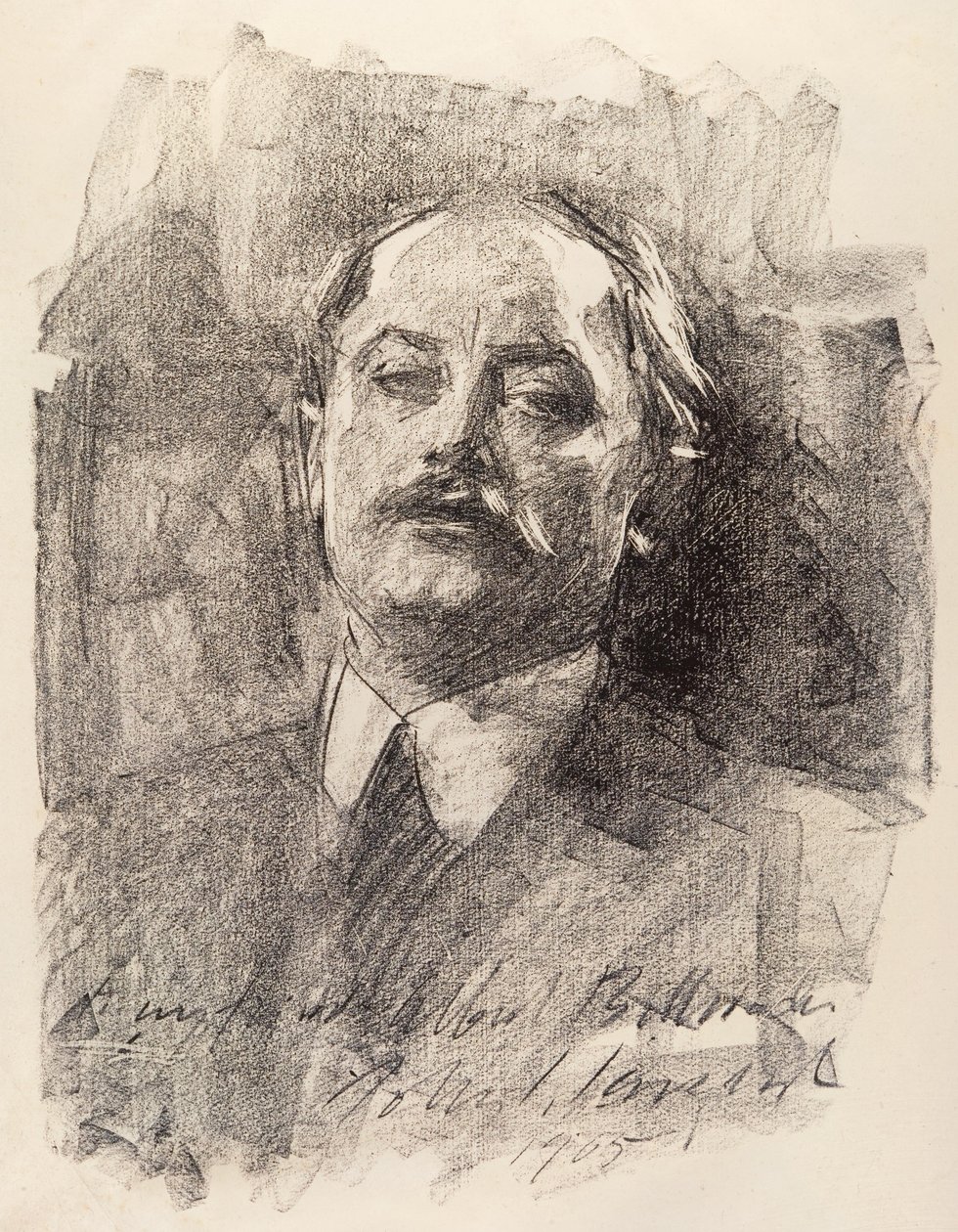 Portrét Alberta Belleroche, 1905 od John Sargent Noble