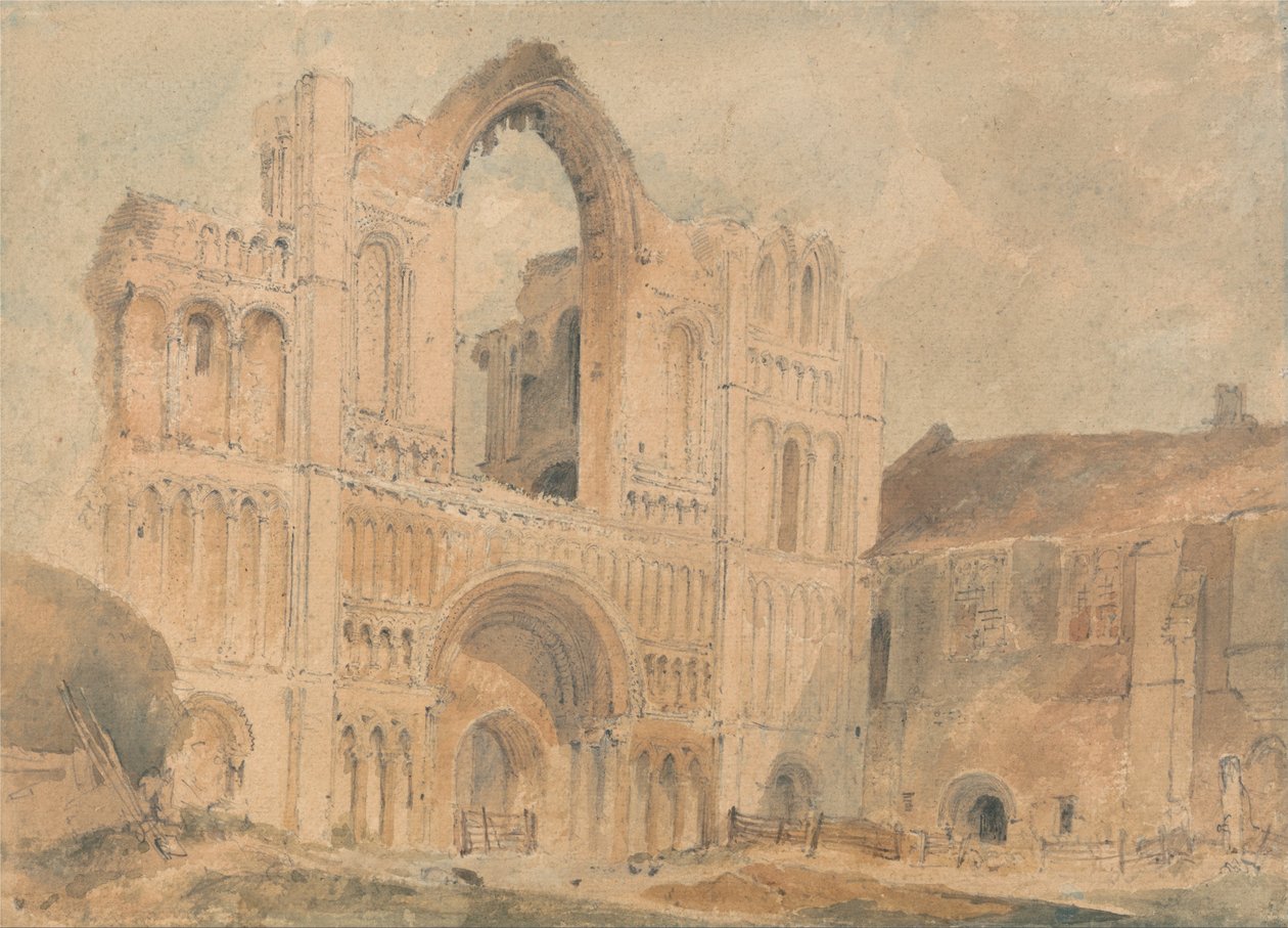 Castle Acre Priory, Norfolk, West Front od John Sell Cotman