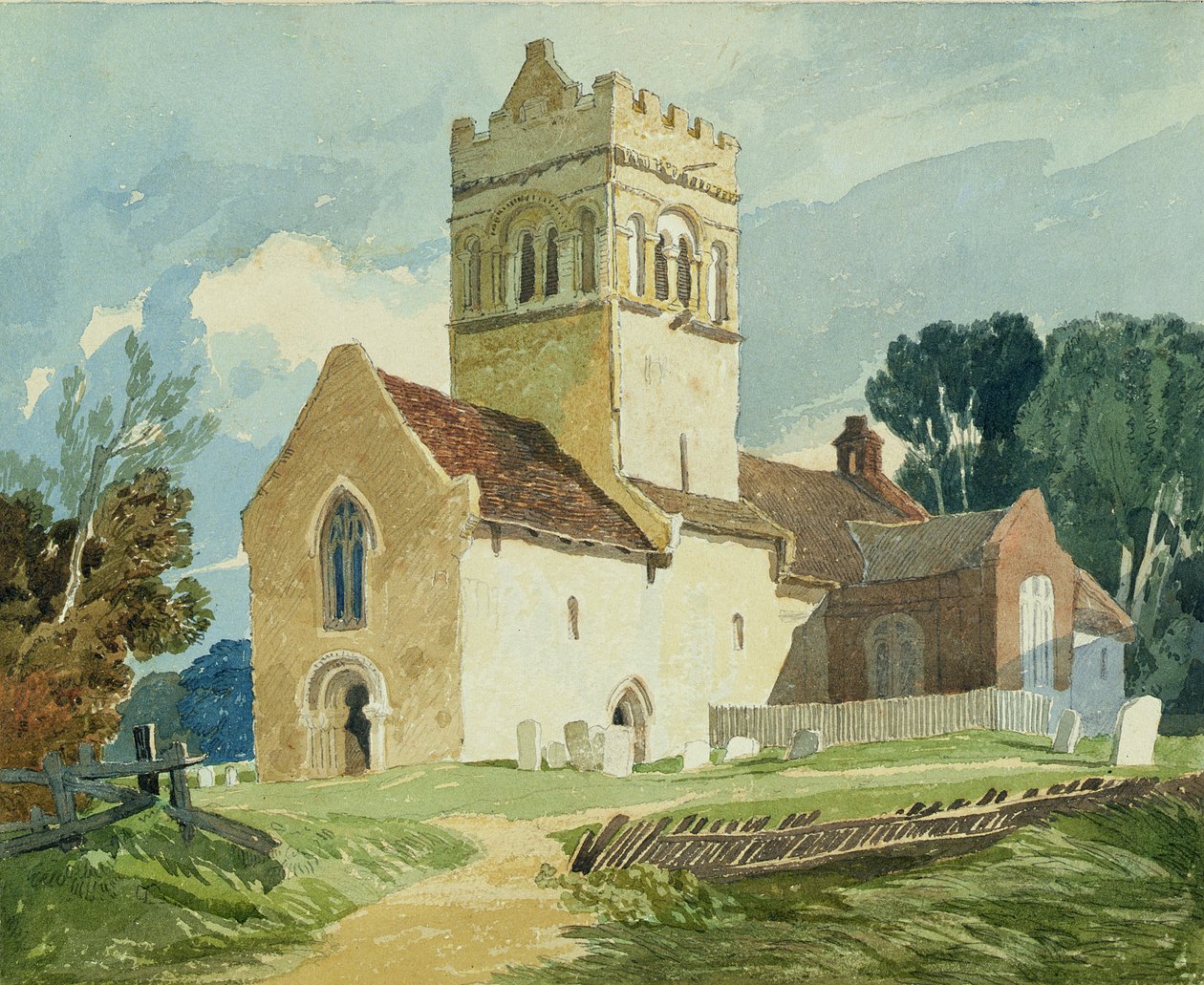 Gillingham Church, Norfolk od John Sell Cotman
