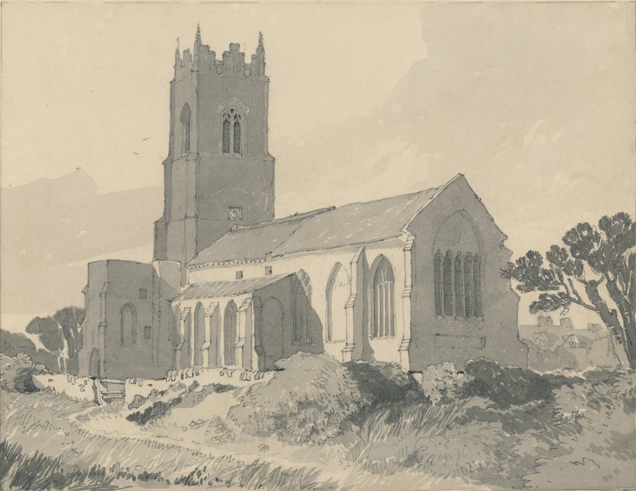 Kostel Ingham, Norfolk od John Sell Cotman