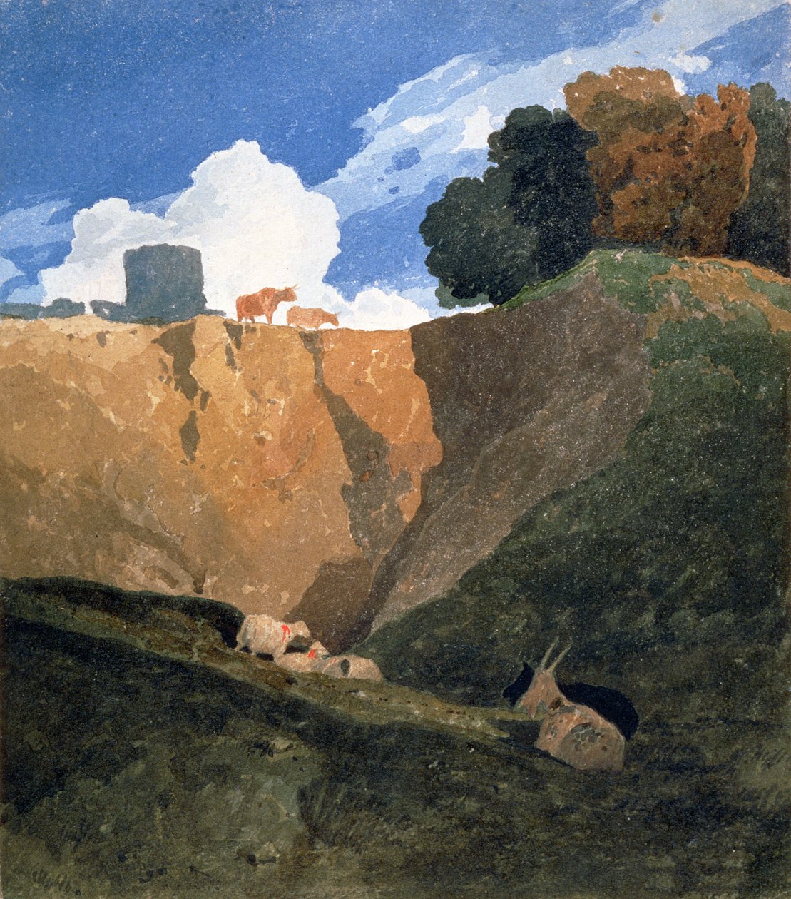 Marl Pit, asi 1809-10 od John Sell Cotman