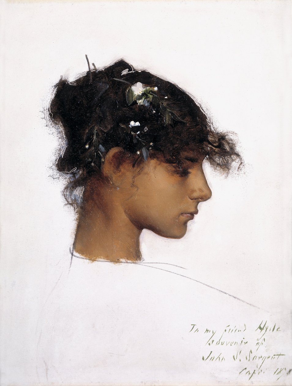 Rosina Ferrara, vedoucí dívky Capri od John Singer Sargent
