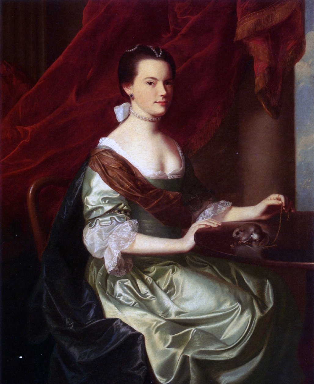 Paní Theodore Atkinson Jr. (Frances Deering Wentworth), 1765 od John Singleton Copley