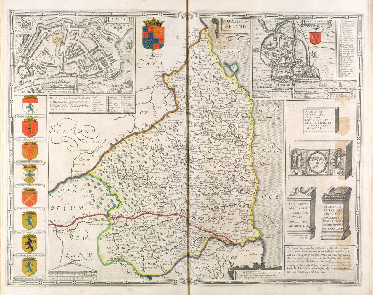 Mapa Northumberlandu, z 