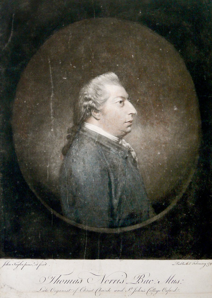 Thomas Norris, 1791 (ručně kolorovaná mezzotinta) od John Taylor
