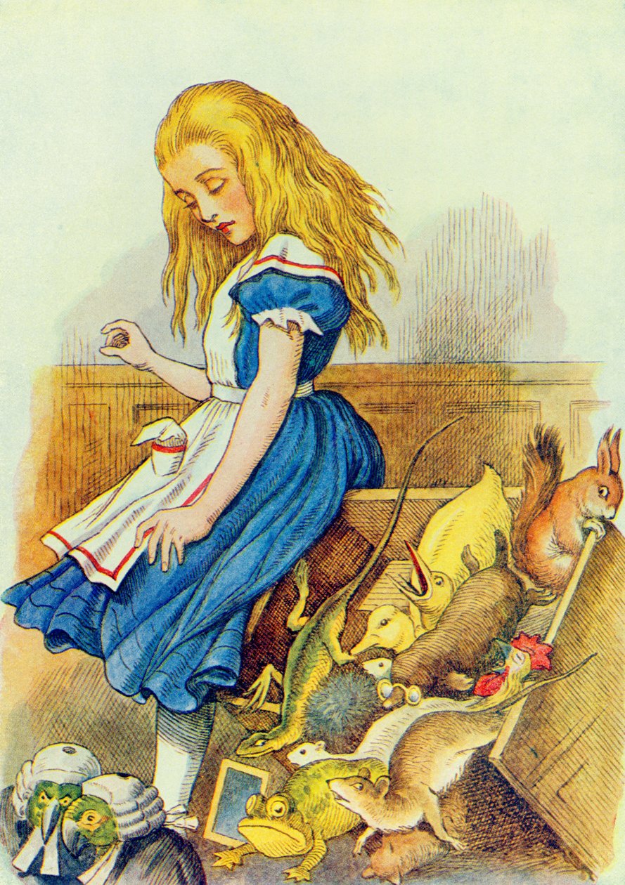 Alice Upsets the Jury-Box, ilustrace z 