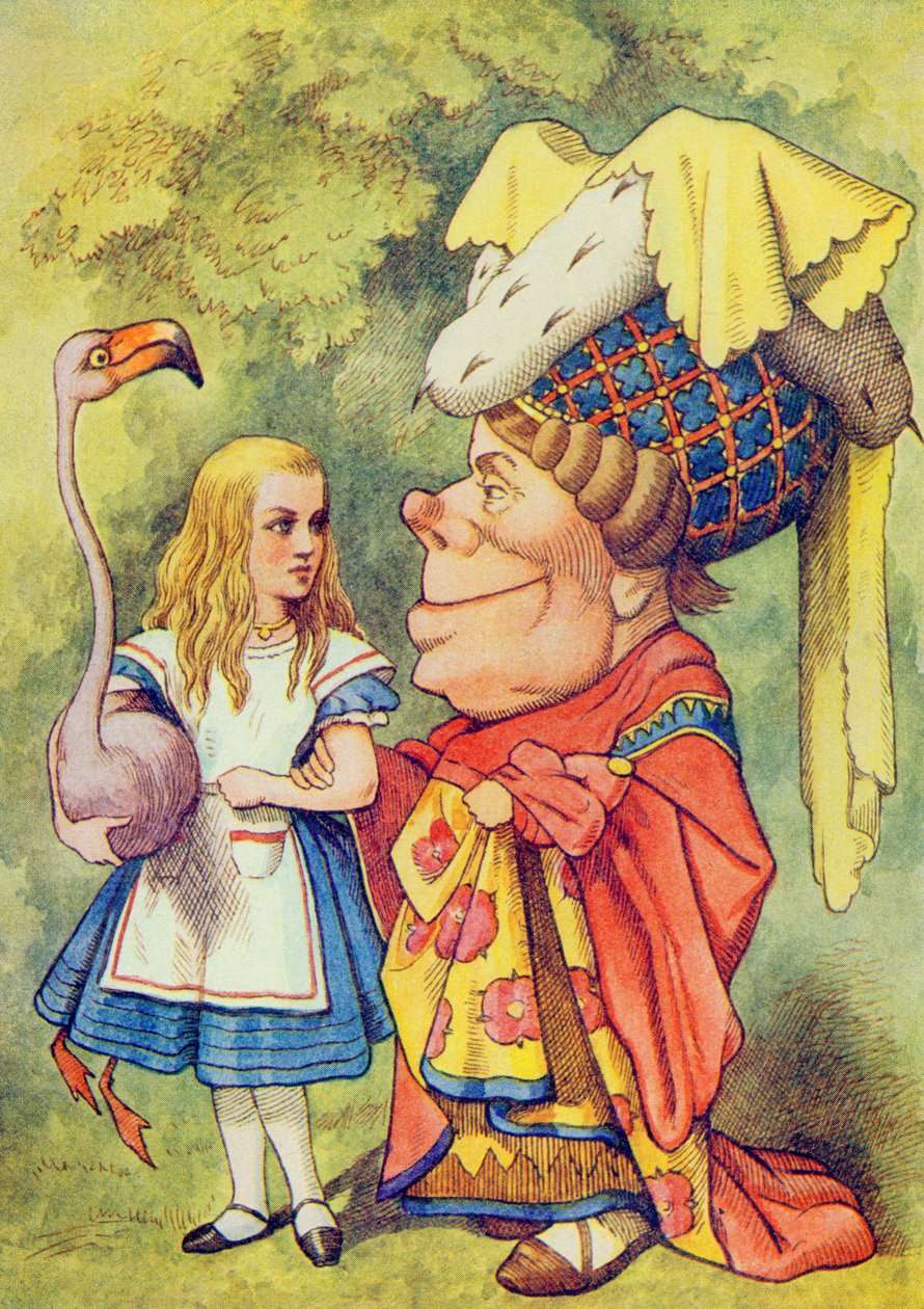 Alenka s vévodkyní, ilustrace z 