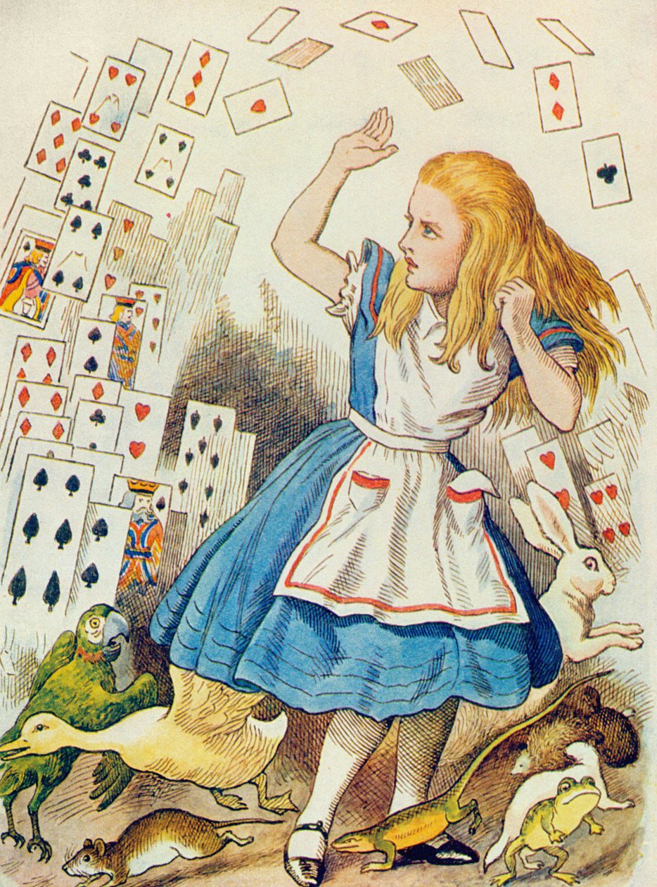 The Shower of Cards, ilustrace z 