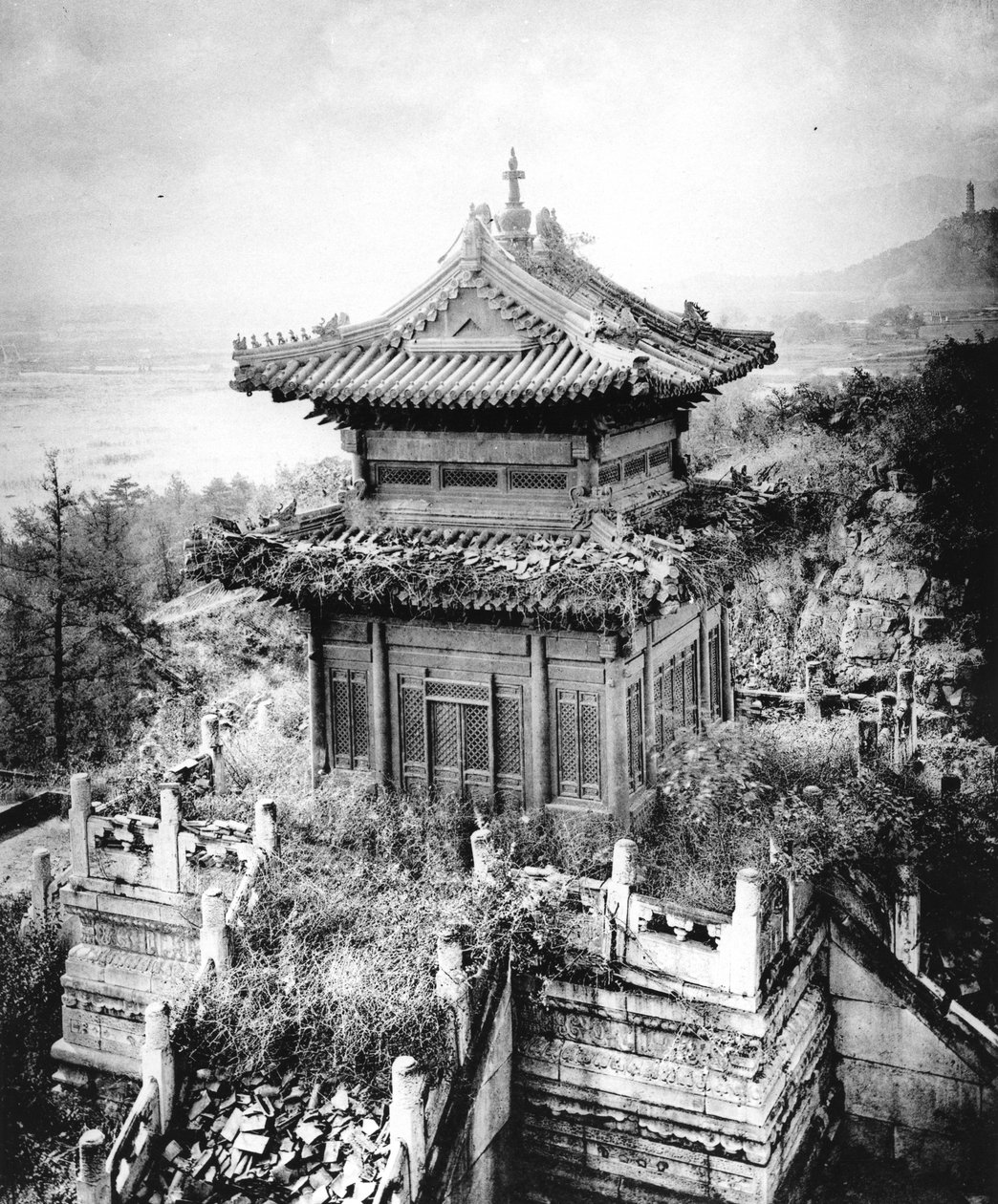 Bronzový pavilon Baoyun v Letním paláci, Peking, cca 1867-72 od John Thomson