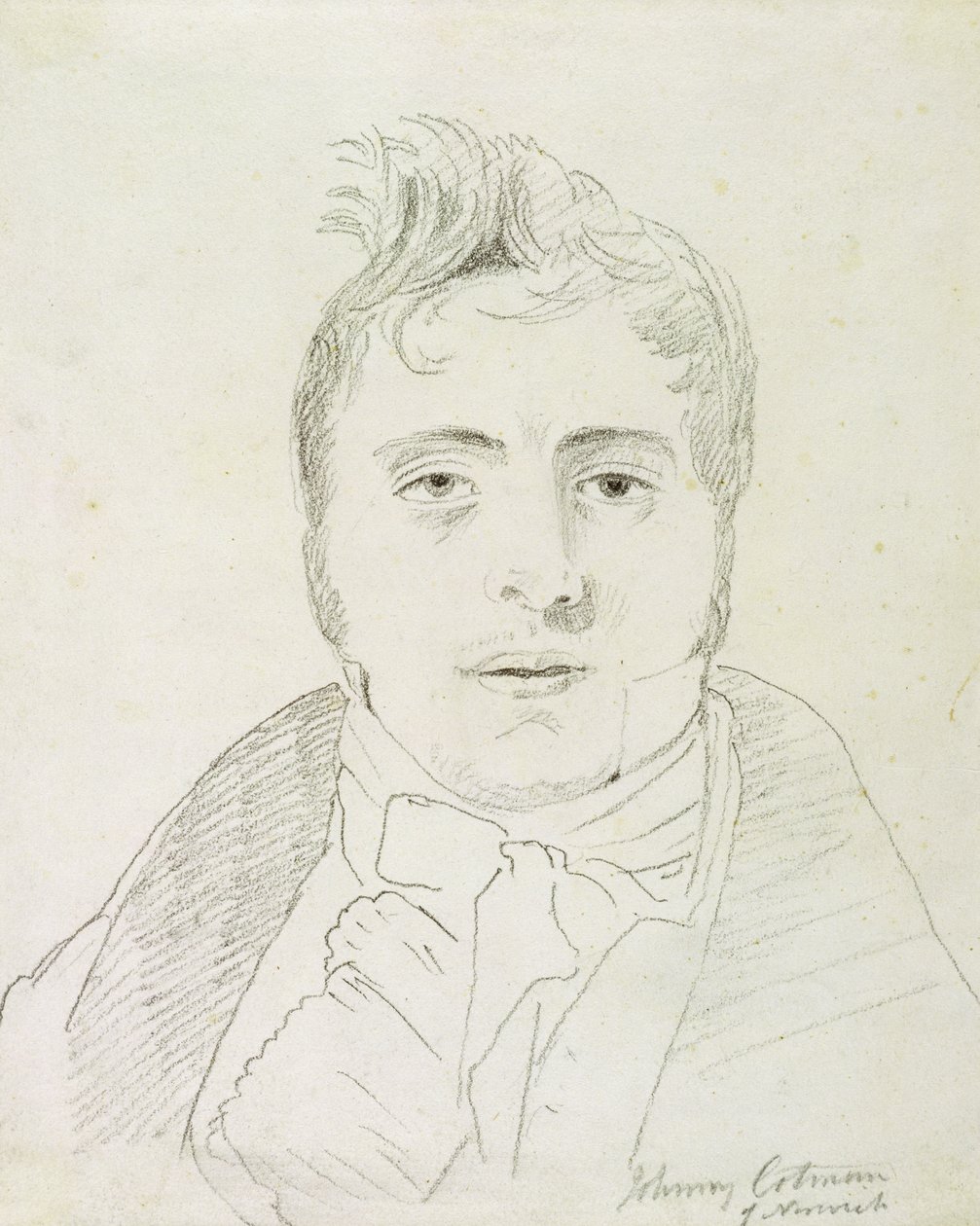 John Sell Cotman (1782-1842), 1810 (grafit na papíře) od John Varley