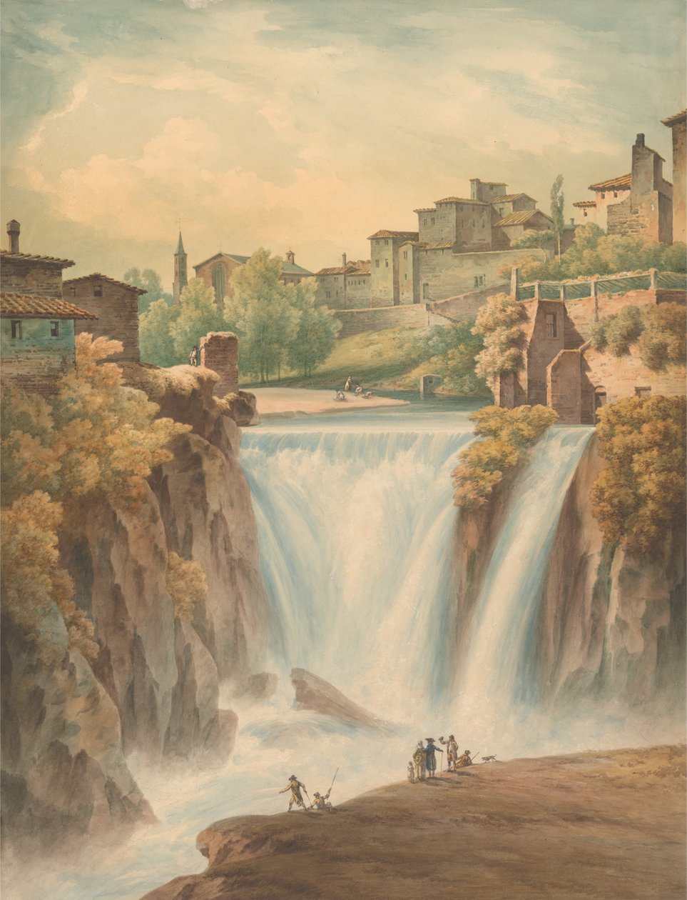 Falls of Tivoli od John Warwick Smith
