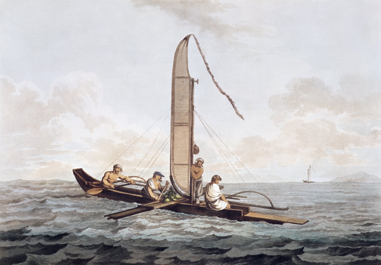 Sailing Canoe of Otaheite, z 