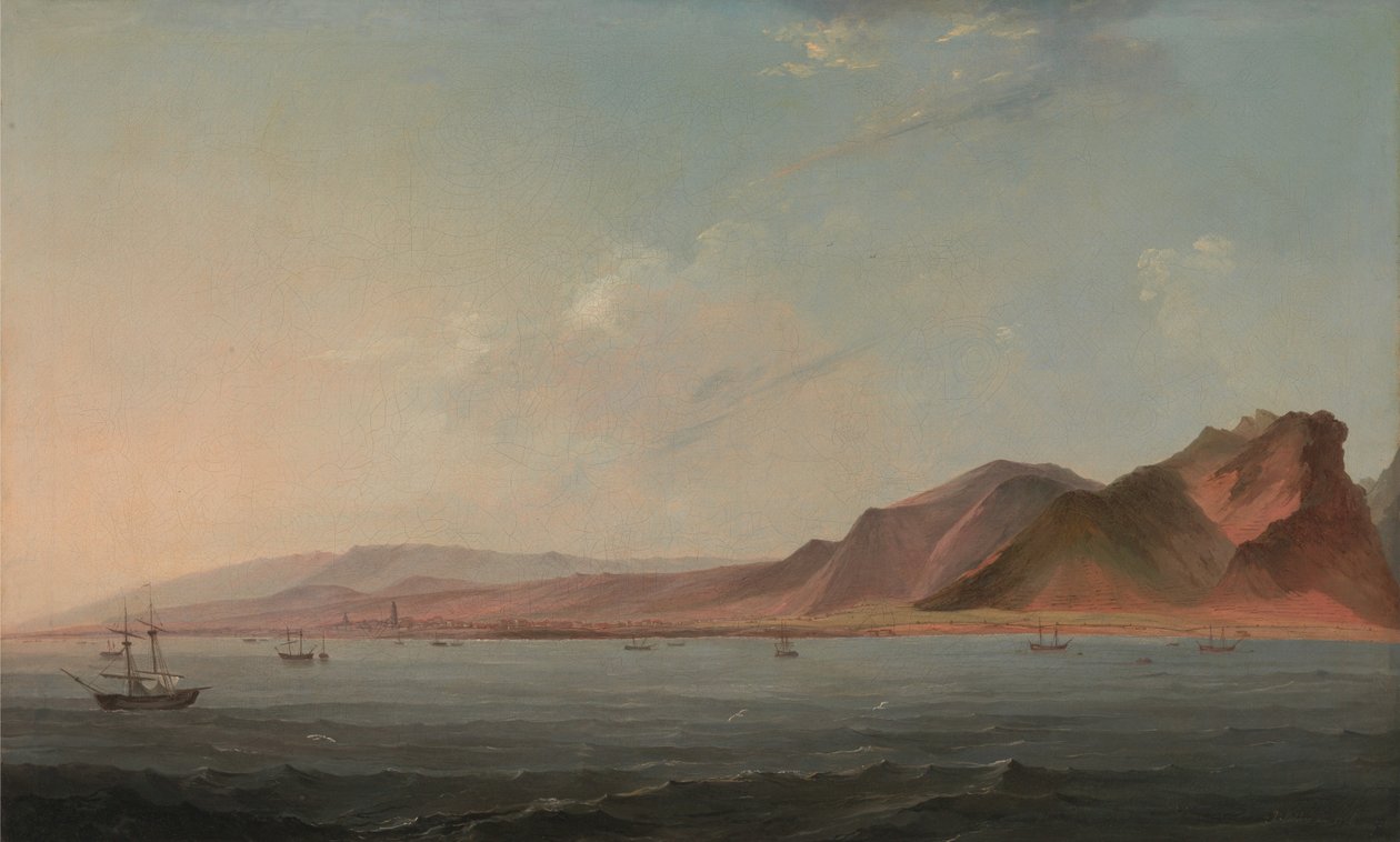 Pohled na Santa Cruz, Tenerife od John Webber
