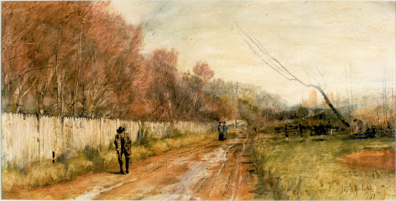 Podzimní krajina (barva těla) od John William Buxton Knight