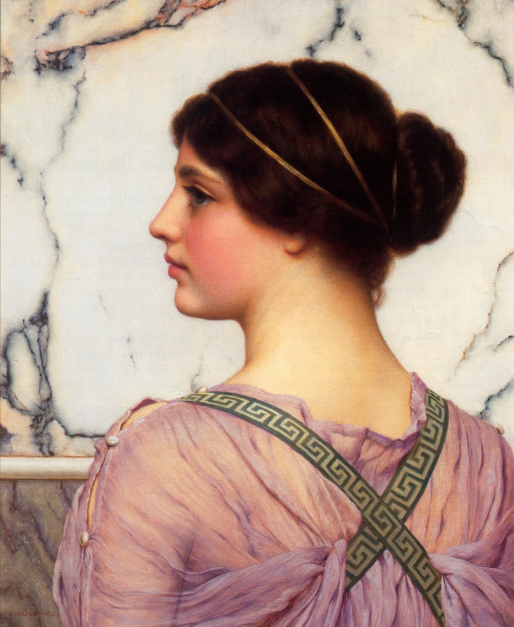 Řecká krása od John William Godward