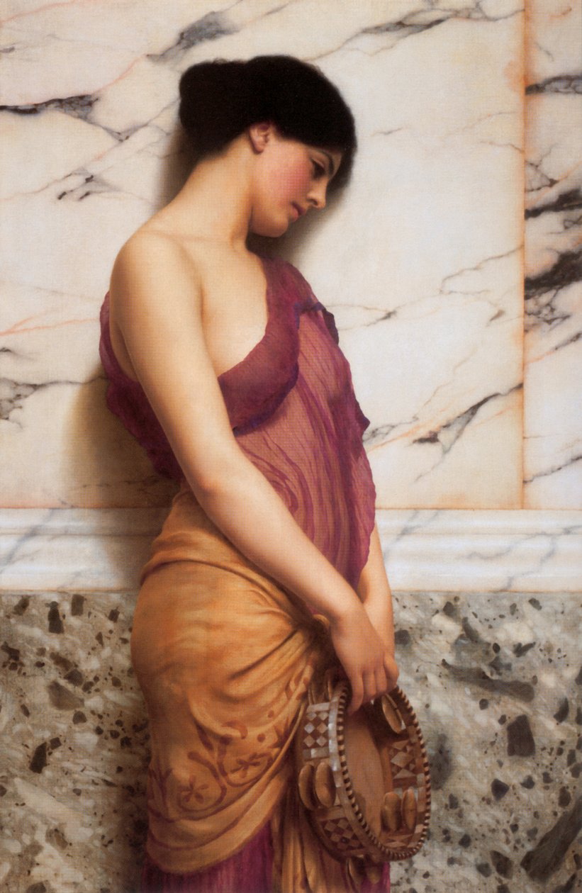 Tamburínská dívka od John William Godward