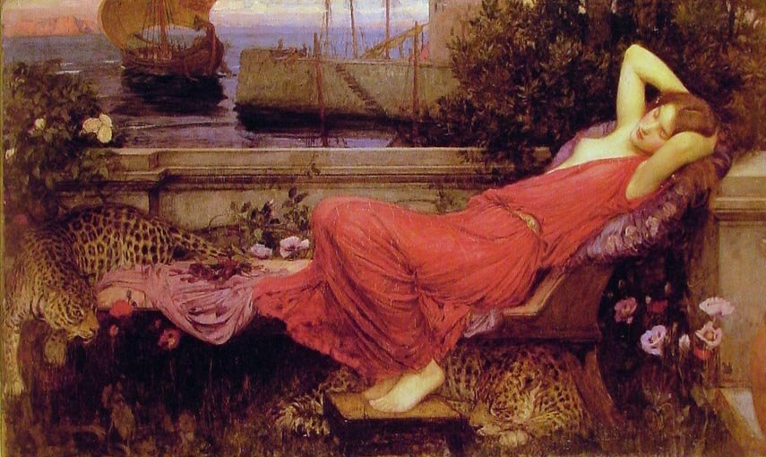 Ariadnen od John William Waterhouse