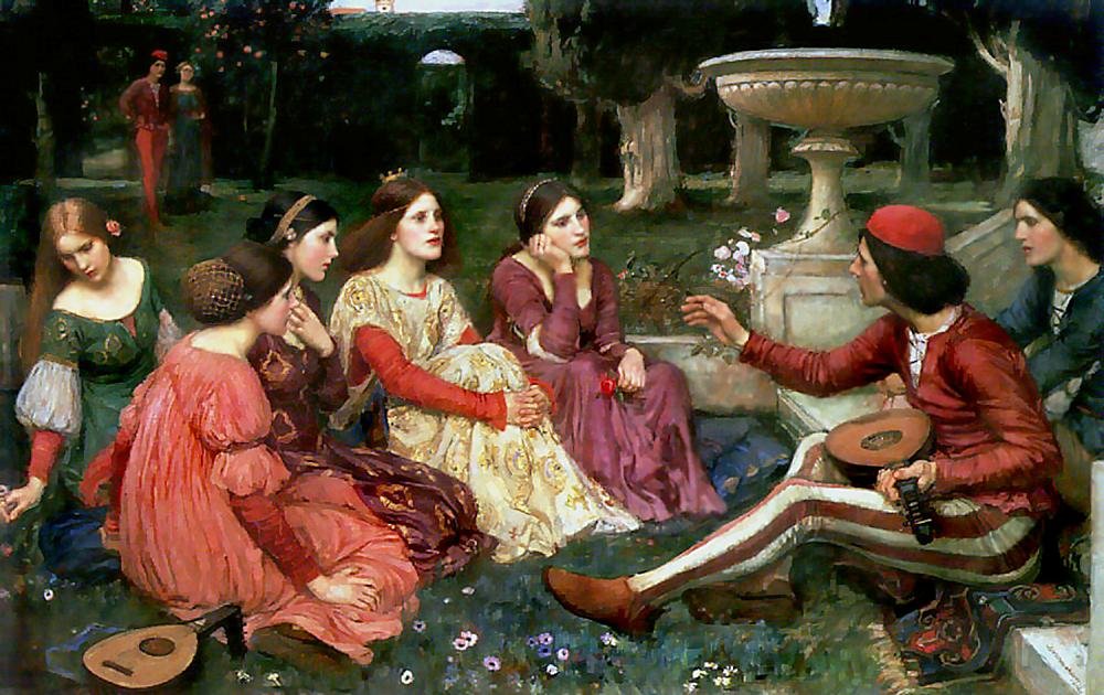 Příběh z Dekameronu od John William Waterhouse