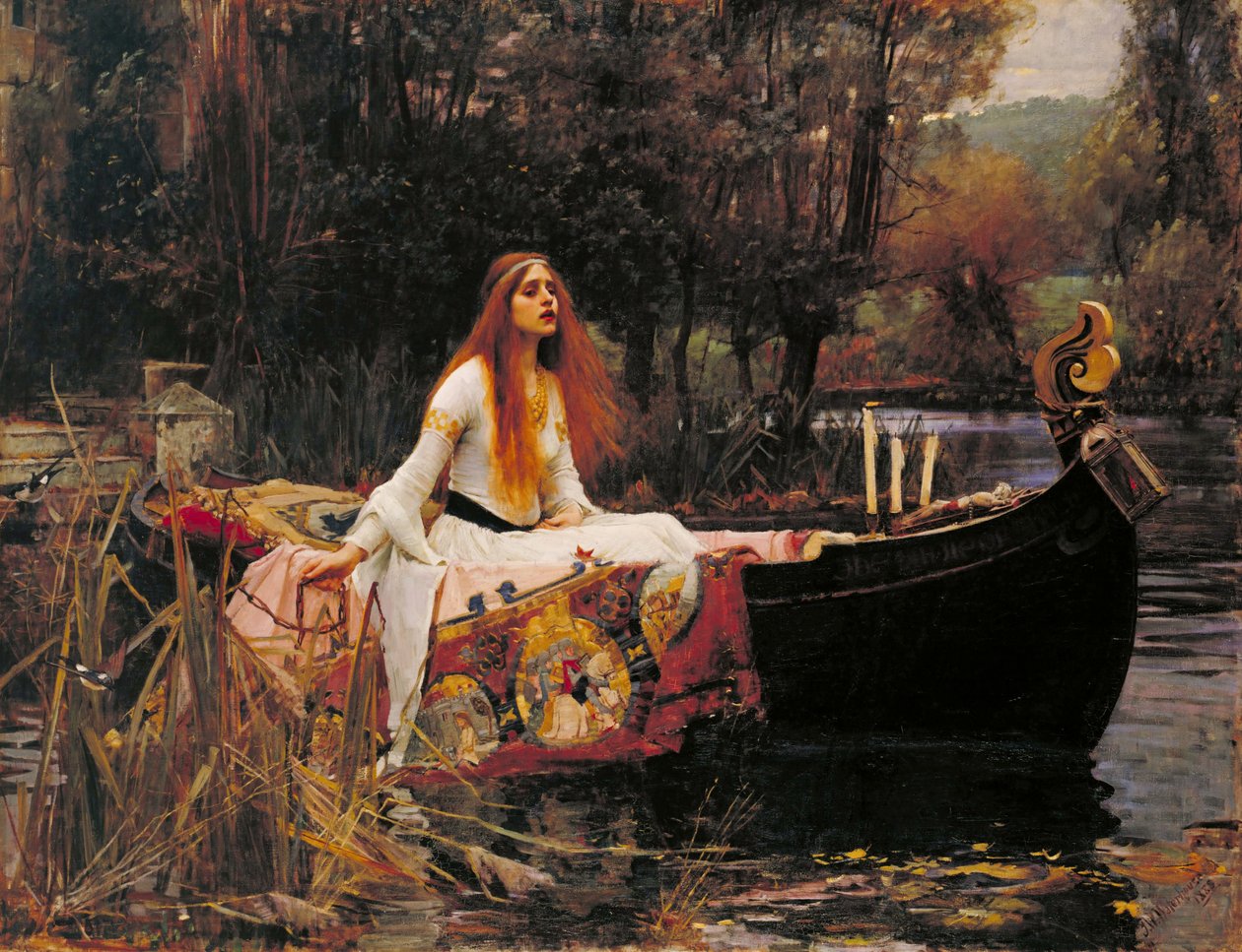 Paní ze Shalott od John William Waterhouse