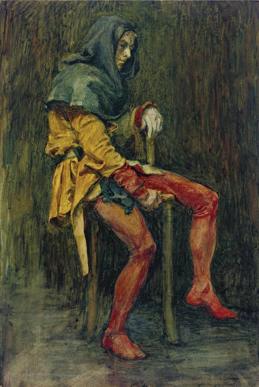 Touchstone, The Jester od John William Waterhouse