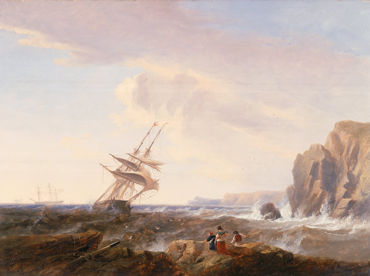Ráno po bouři, 1844 (deska) od John Wilson Carmichael
