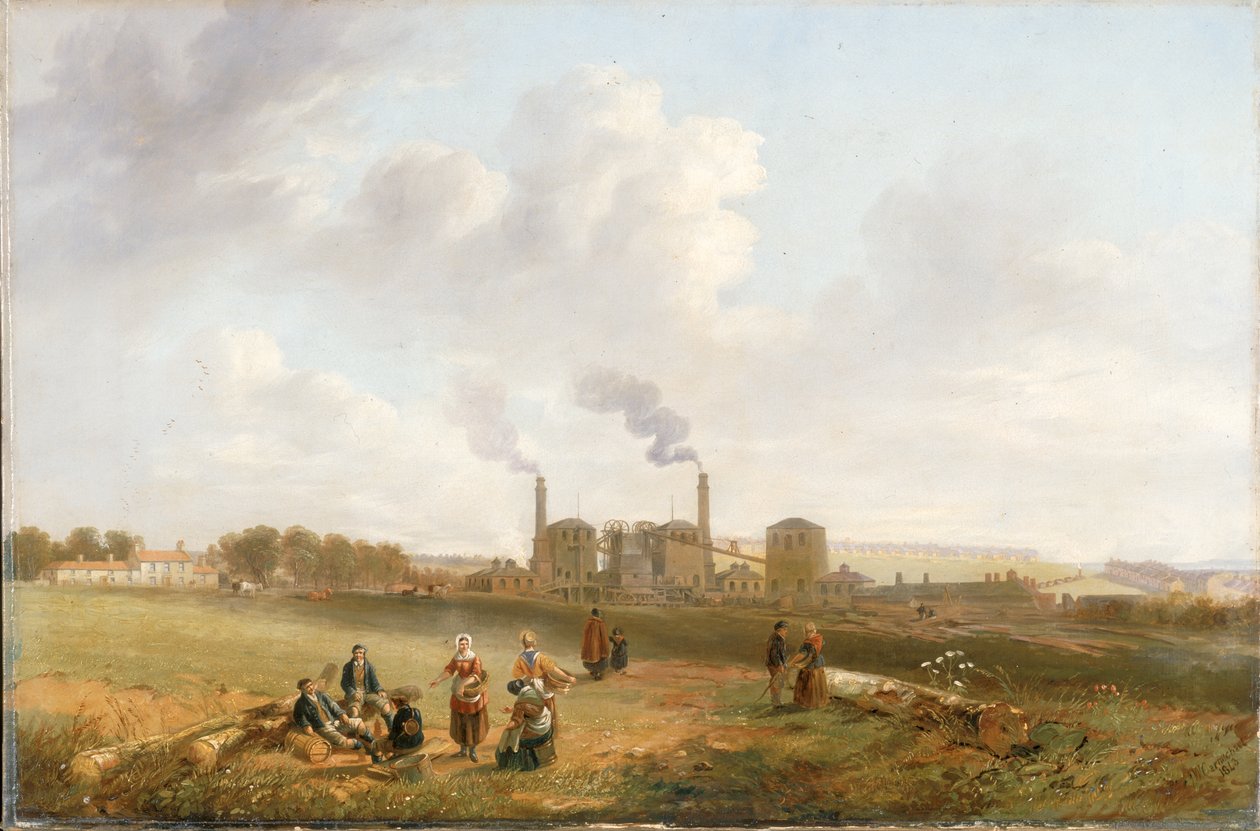 Murton Colliery, 1843 od John Wilson Carmichael