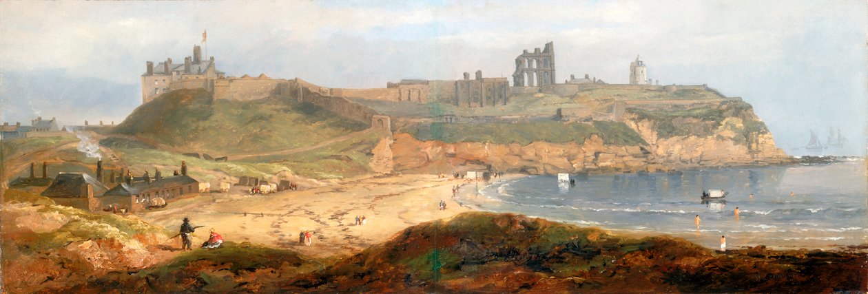 Převorství a hrad, Tynemouth (olej na dřevě) od John Wilson Carmichael