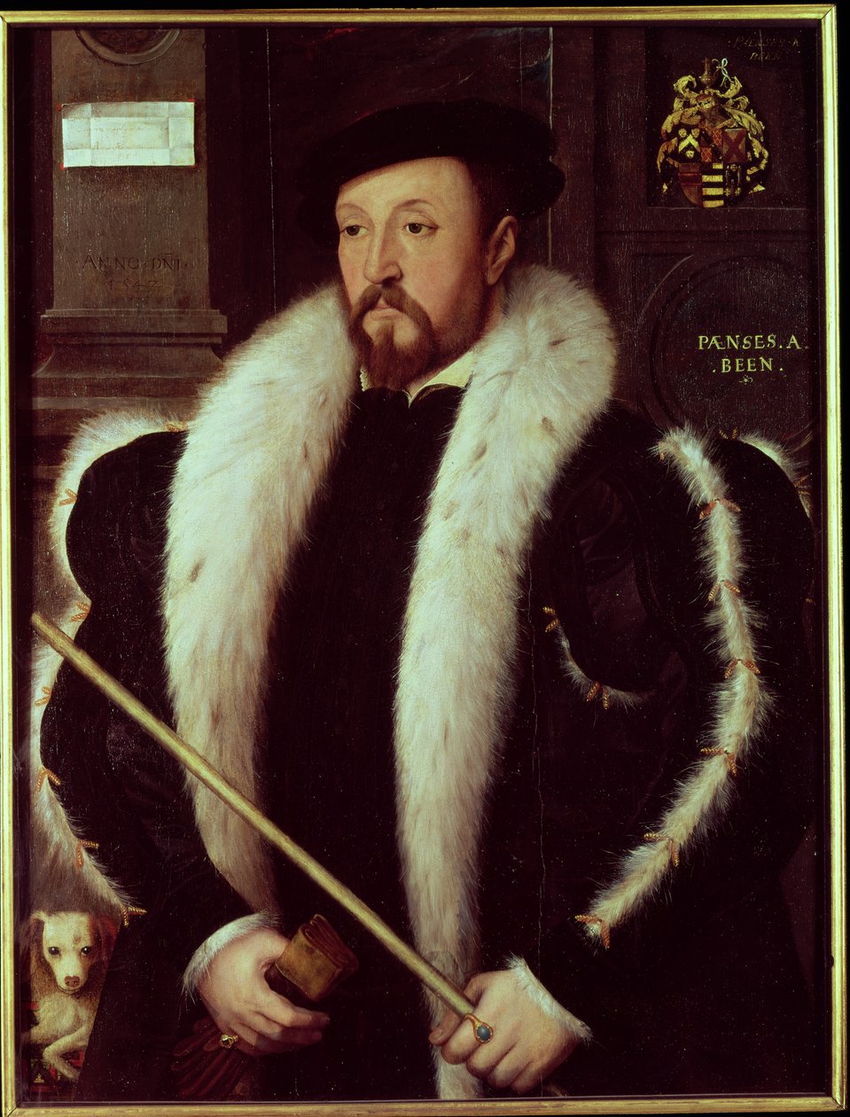 Thomas Wentworth, 1. baron Wentworth z Nettlestead, 1549 (panel) od John Bettes the Younger