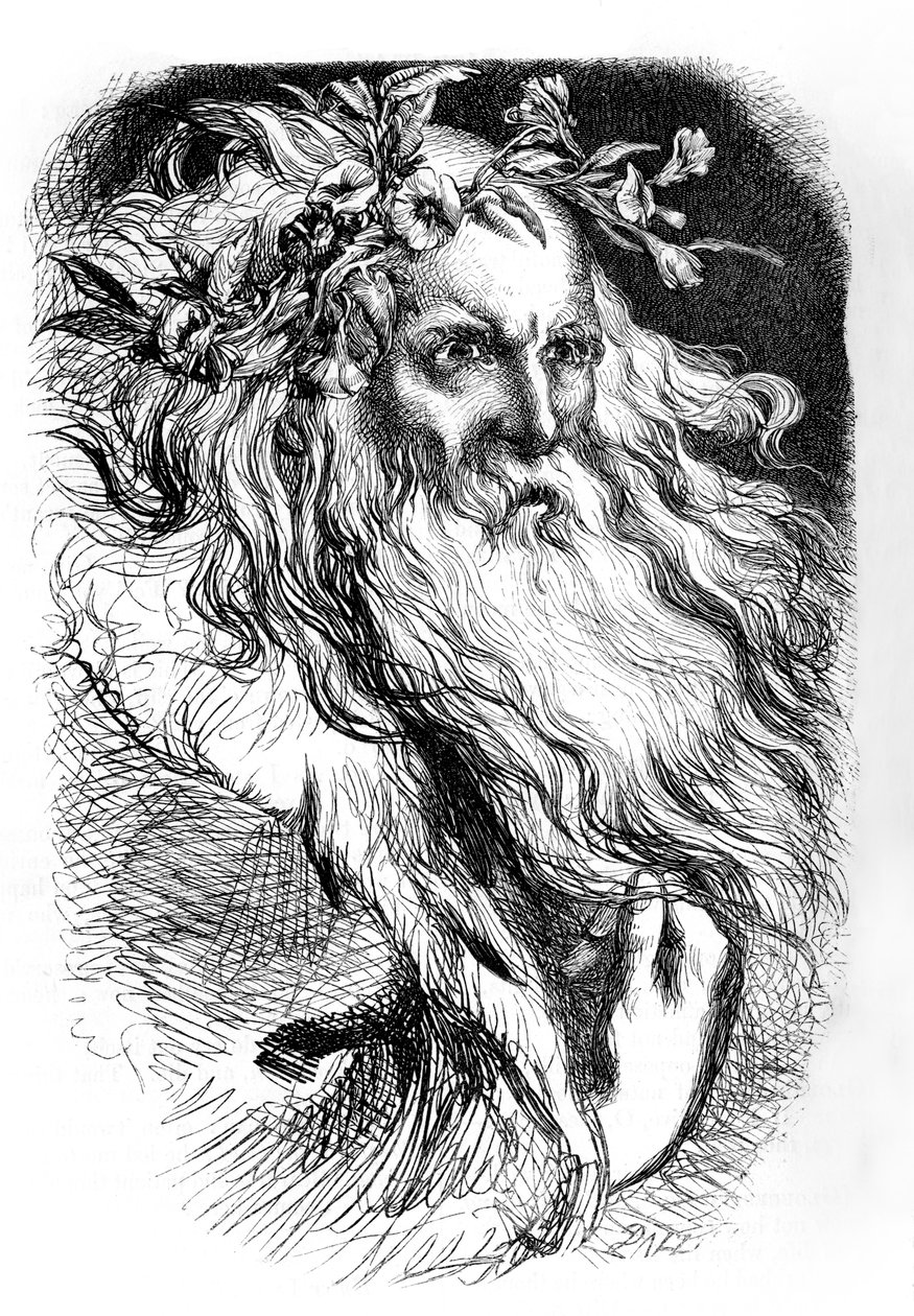 král Lear od John (after) Gilbert