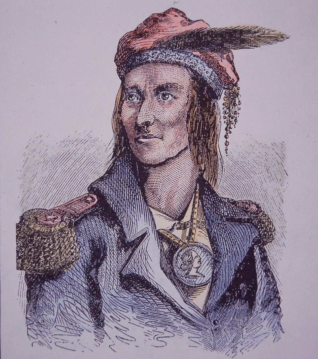 Tecumseh (barevné rytí) od Walter Charles Mills