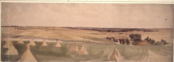 Battlefield of Crecy, 26. srpna 1346 od John Absolon