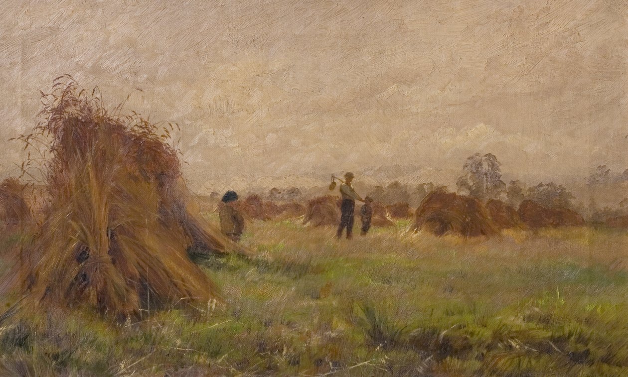 Scéna sklizně, 1885-99 od John Anderson
