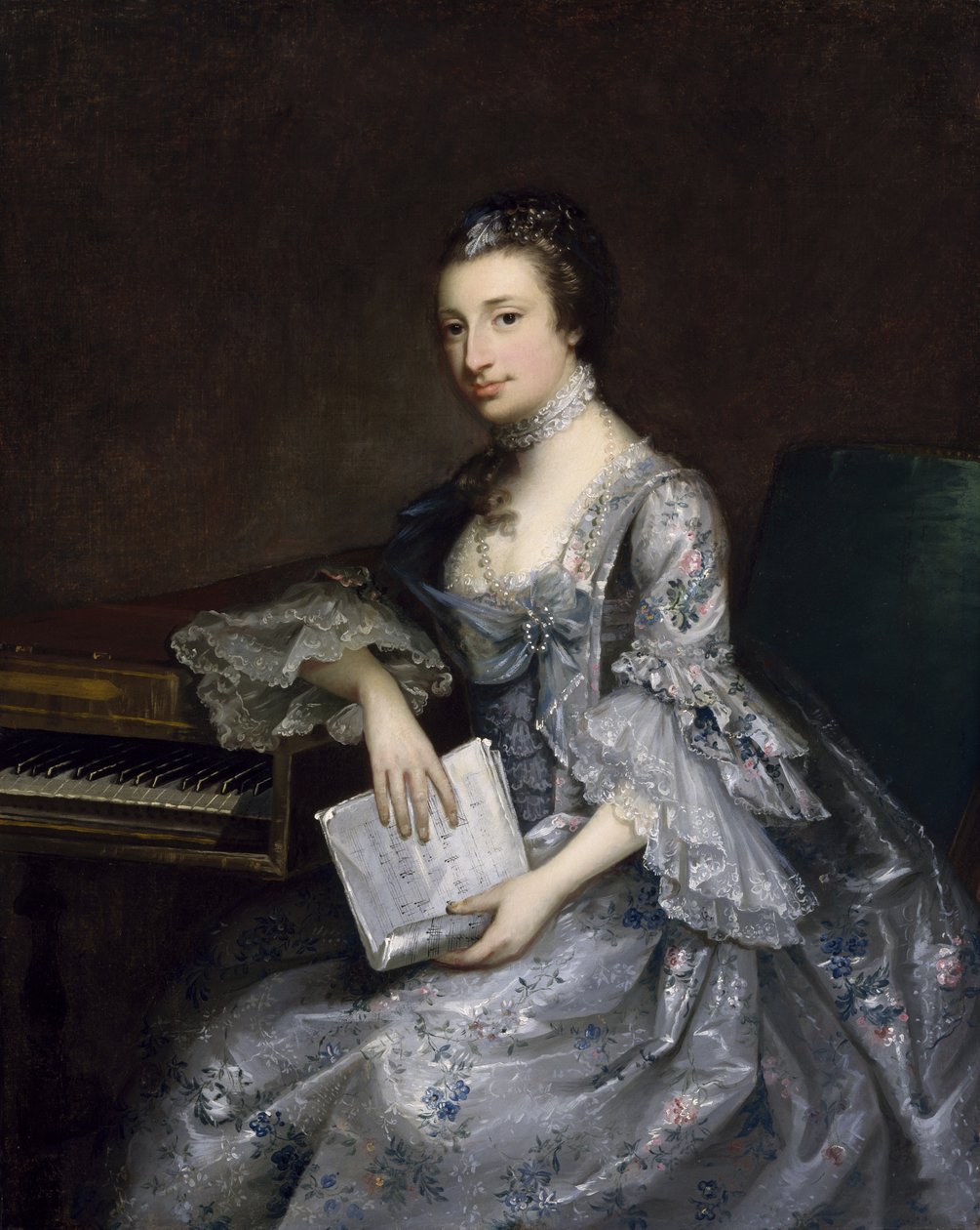 Sarah Hardingová, 1730-87 od John Astley