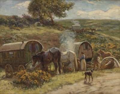 Cikánský tábor (deska) od John Atkinson