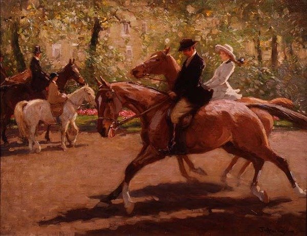 Jezdci v Rotten Row od John Atkinson