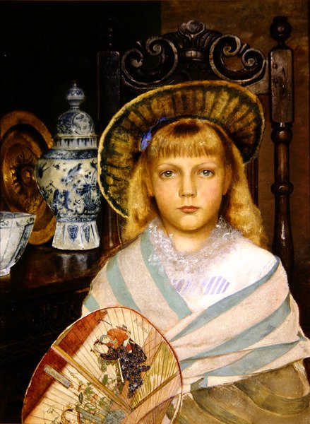 Enid (olej na plátně) od John Atkinson Grimshaw