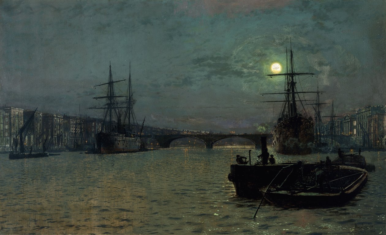 London Bridge – Half Tide, 1884 od John Atkinson Grimshaw
