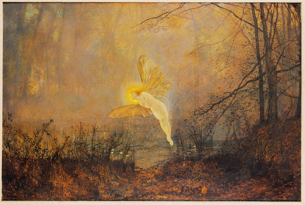 Svatojánská noc, nebo „Iris“, 1876 od John Atkinson Grimshaw