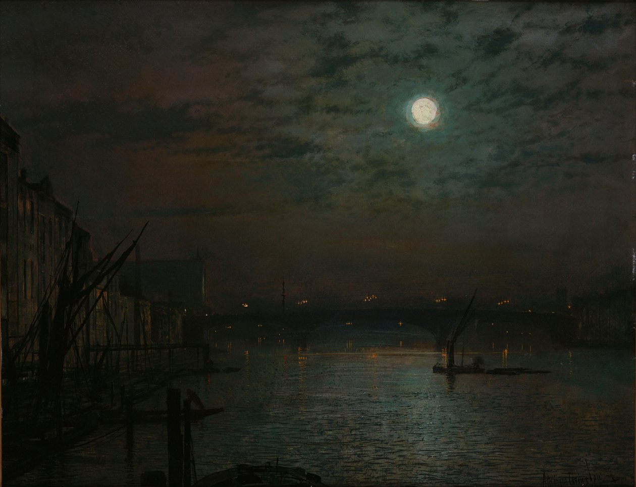 Southwark Bridge by Moonlight, 1882 od John Atkinson Grimshaw
